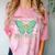 Anti-Social Introvert Butterfly Comfort Color Blast T-Shirt Clay