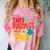 This Badass Has a PhD Doctor Graduation Comfort Color Blast T-Shirt Clay