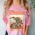 Ball Python Snake Introvert Ball Python Comfort Color Blast T-Shirt Clay