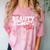 Beauty School Graduation Class Of 2018 Comfort Color Blast T-Shirt Clay