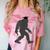 Bigfoot Graduate Shirt Cute Sasquatch Graduation Comfort Color Blast T-Shirt Clay