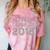 Blue & Grey Class Of 2018 Senior Graduation T Shirt Comfort Color Blast T-Shirt Clay