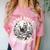 More Books Less People Introvert Skeleton Reading Comfort Color Blast T-Shirt Clay