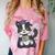 Border Collie Dog Lover Cute Anime School Graduation Men Women Kids Comfort Color Blast T-Shirt Clay