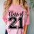 Class Of 2021 Senior 21 Cool Graduation Comfort Color Blast T-Shirt Clay