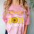 Class Of 2021 Senior Graduation Sunflower Comfort Color Blast T-Shirt Clay