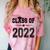 Class Of 2022 Shirt Graduation Comfort Color Blast T-Shirt Clay