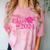 Class Of 2024 Pink For Girls And Women Graduation Comfort Color Blast T-Shirt Clay