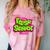 Class Of 2024 Senior Fresh Retro 90s TV Style Graduation Comfort Color Blast T-Shirt Clay