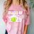 Class Of 2025 Graduation Senior Tennis Player Comfort Color Blast T-Shirt Clay