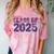 Class Of 2025 Grow With Me Future Graduation Year Comfort Color Blast T-Shirt Clay
