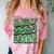 Class Of 2025 Senior Green Student Graduation Comfort Color Blast T-Shirt Clay