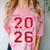 Class Of 2026 Graduation Red With Varsity Letters Comfort Color Blast T-Shirt Clay