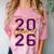 Class Of 2026 Graduation Varsity Purple Yellow On The Back Comfort Color Blast T-Shirt Clay