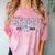 Class Of 2026 Senior 26 Coquette Bow Toile Preppy Graduation Comfort Color Blast T-Shirt Clay