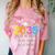 Class Of 2035 Grow With Me Checklist Graduation Comfort Color Blast T-Shirt Clay