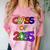 Class Of 2035 Grow With Me Kindergarten Graduation Comfort Color Blast T-Shirt Clay