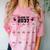 Class Of 2037 Handprint Grow With Me Pre-k Graduation Comfort Color Blast T-Shirt Clay