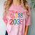 Class Of 2038 Pre K Graduate Preschool Graduation Comfort Color Blast T-Shirt Clay