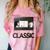 Classic VHS Tape Nostalgia Retro Comfort Color Blast T-Shirt Clay