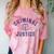 Criminal Justice Major College Graduate Graduation Comfort Color Blast T-Shirt Clay