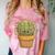 Cute Golden Barrel Cactus Introvert Distressed Comfort Color Blast T-Shirt Clay Cute Golden Barrel Cactus Introvert Distressed Comfort Color Blast T-Shirt Clay