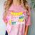 Cute Happy Last Day Of 1st Grade Shirt Kids Graduation Comfort Color Blast T-Shirt Clay