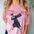 Dabbing Graduate Zebra Team Mascot Graduation Senior Shirt Comfort Color Blast T-Shirt Clay