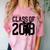 Dabbing Graduation Shirt Class Of 2018 Comfort Color Blast T-Shirt Clay
