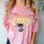 Disney Lilo & Stitch Graduation 2025 Stitch Collegiate Comfort Color Blast T-Shirt Clay