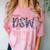 DSW Doctor Of Social Work Graduation DSW Graduate Comfort Color Blast T-Shirt Clay