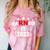 Earned It 2023 For Nurse Graduation Or RN LPN Class Of 2023 Comfort Color Blast T-Shirt Clay