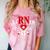 Earned It For Nurse Graduation Or RN LPN Nursing School Grad Comfort Color Blast T-Shirt Clay