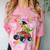 I Easily Crushed Kindergarten Graduation 2022 Truck Dinosaur Comfort Color Blast T-Shirt Clay