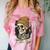 Elder Emo Skeleton Beanie Nostalgia Scene Aesthetic Comfort Color Blast T-Shirt Clay