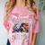 My Favorite Airman Calls Me Nana Air Force Graduation Nana Comfort Color Blast T-Shirt Clay