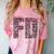 Fire Academy Graduation T-Shirt Firefighter Support Tee Comfort Color Blast T-Shirt Clay
