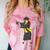 Flossing Graduation Class Of 2019 Women Comfort Color Blast T-Shirt Clay