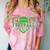 Football Senior Night Football Senior 2025 Graduation 24 Comfort Color Blast T-Shirt Clay