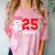 Football Senior Night Football Senior 2025 Graduation 51 Comfort Color Blast T-Shirt Clay