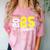 Football Senior Night Football Senior 2025 Graduation 55 Comfort Color Blast T-Shirt Clay