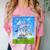 Frutiger Aero Aesthetic Tech Cherry Blossom Fishes Bubbles Raglan Baseball Tee Comfort Color Blast T-Shirt Clay Frutiger Aero Aesthetic Tech Cherry Blossom Fishes Bubbles Raglan Baseball Tee Comfort Color Blast T-Shirt Clay