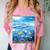 Frutiger Aero Aesthetic Tech Ocean Underwater Fishes Comfort Color Blast T-Shirt Clay