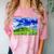 Frutiger Aero Dolphin Meadow Aesthetic Y2k 2000s Ironic Comfort Color Blast T-Shirt Clay