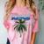 Frutiger Aero Palm Tree Y2k Aesthetic 2000s Trend Comfort Color Blast T-Shirt Clay
