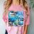 Frutiger Aero Retro Vibes Premium Tri-Blend Comfort Color Blast T-Shirt Clay