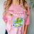 Frutiger Aero Y2K Fashion Trends Statement Piece Tech Orbite Comfort Color Blast T-Shirt Clay
