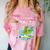 Frutiger Aero Y2K Fashion Trends Statement Piece Tech Orbite Premium Tri-Blend Comfort Color Blast T-Shirt Clay