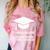 Funny Graduate Joke Mens Womens Graduation Gifts Comfort Color Blast T-Shirt Clay