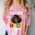 Future HBCU Grad Girl HBCU Toddler Kids Graduation Comfort Color Blast T-Shirt Clay